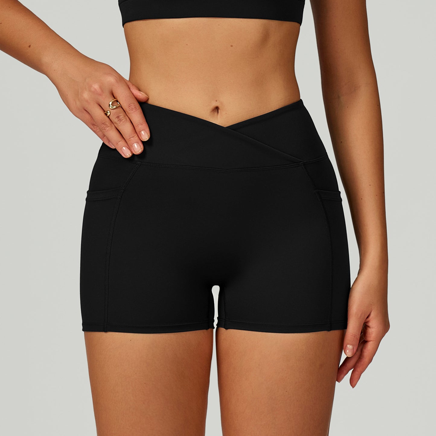 High Waist Yoga Shorts Tight Sports Pants