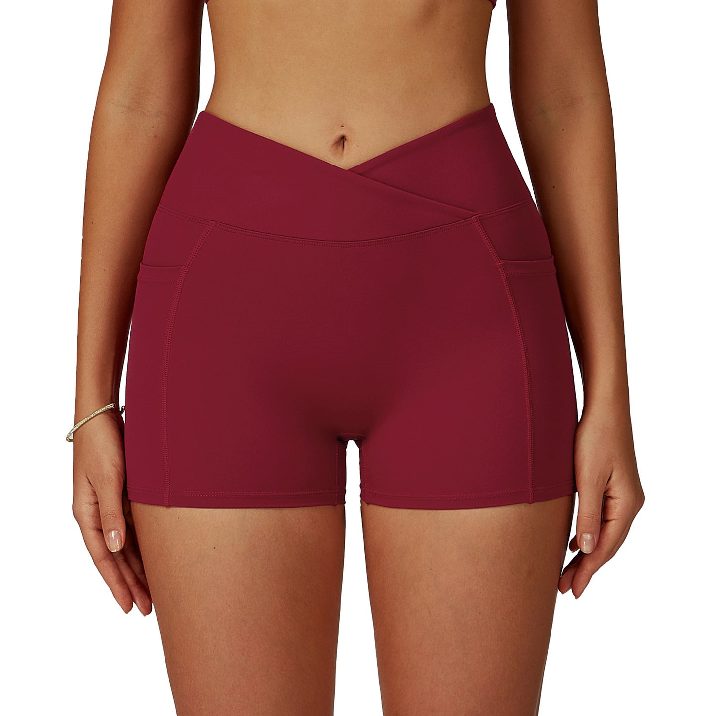 High Waist Yoga Shorts Tight Sports Pants