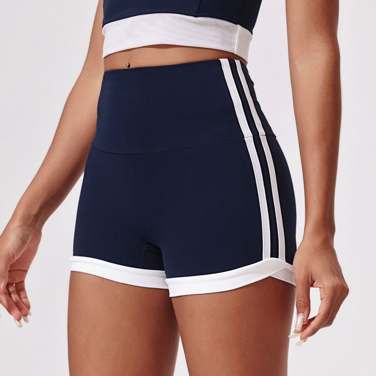 High Waist Yoga Shorts Skinny Hip Raise Shorts