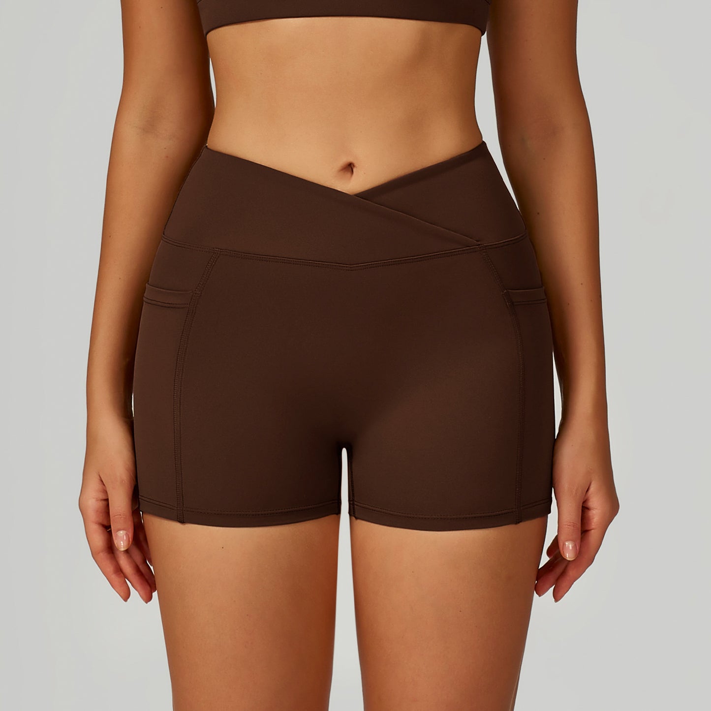 High Waist Yoga Shorts Tight Sports Pants