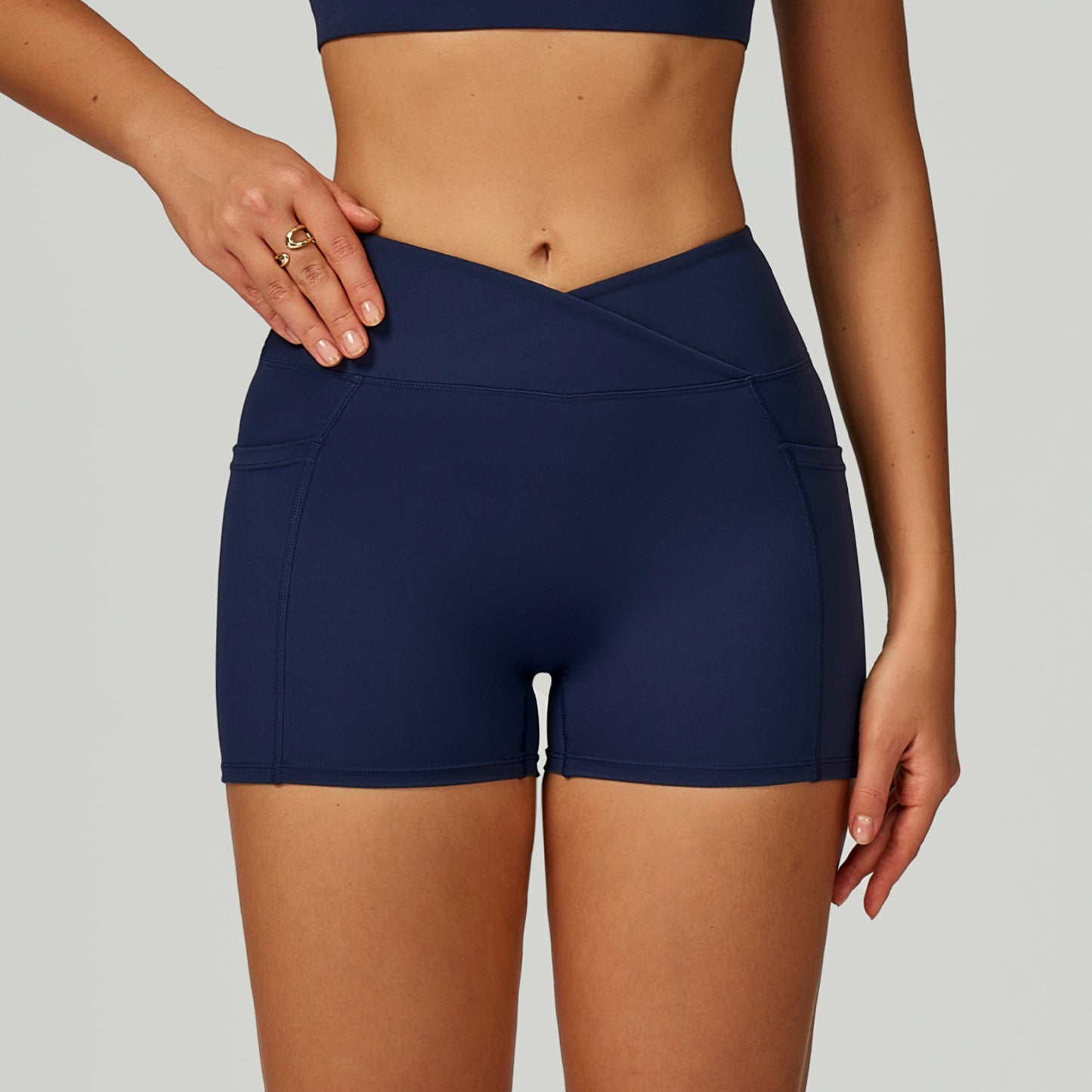 High Waist Yoga Shorts Tight Sports Pants